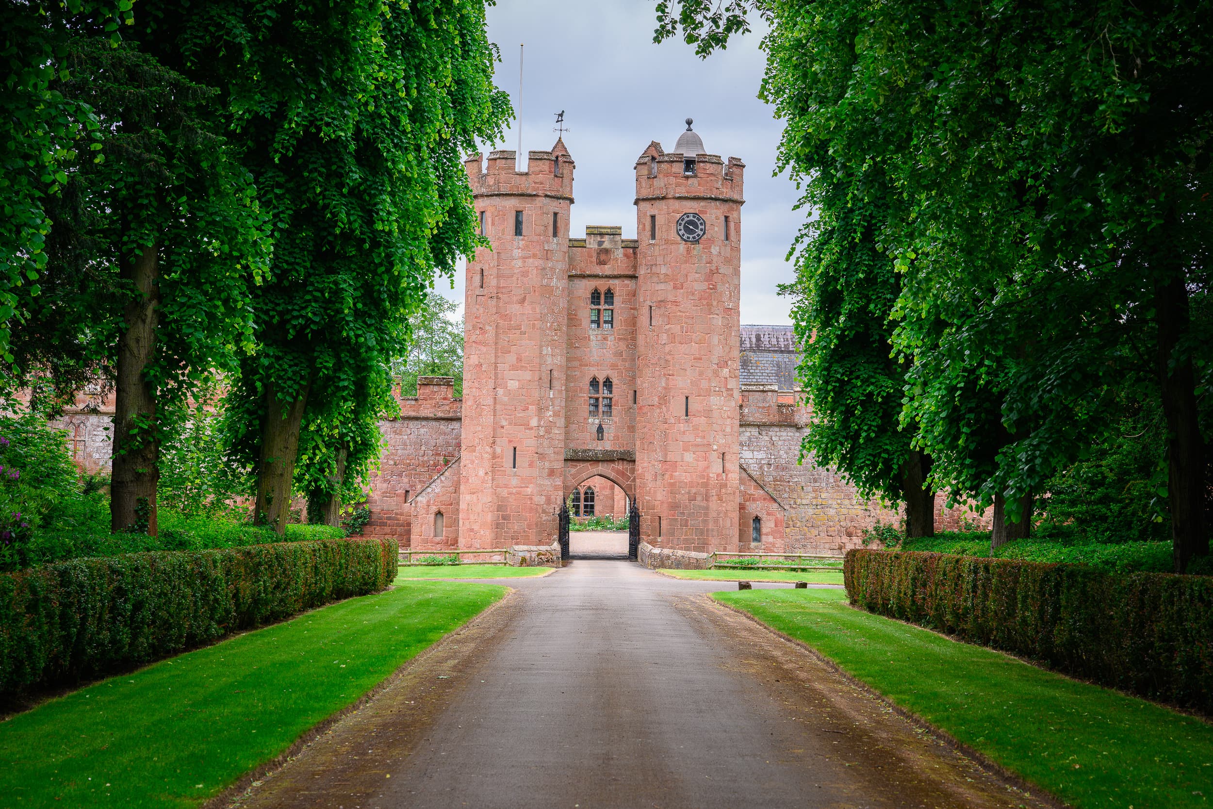 The grounds of Maxstoke Castle, home of Kingsflame Festival